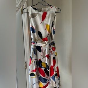 Size 0 Anne Klein, a-line style dress. Multi color